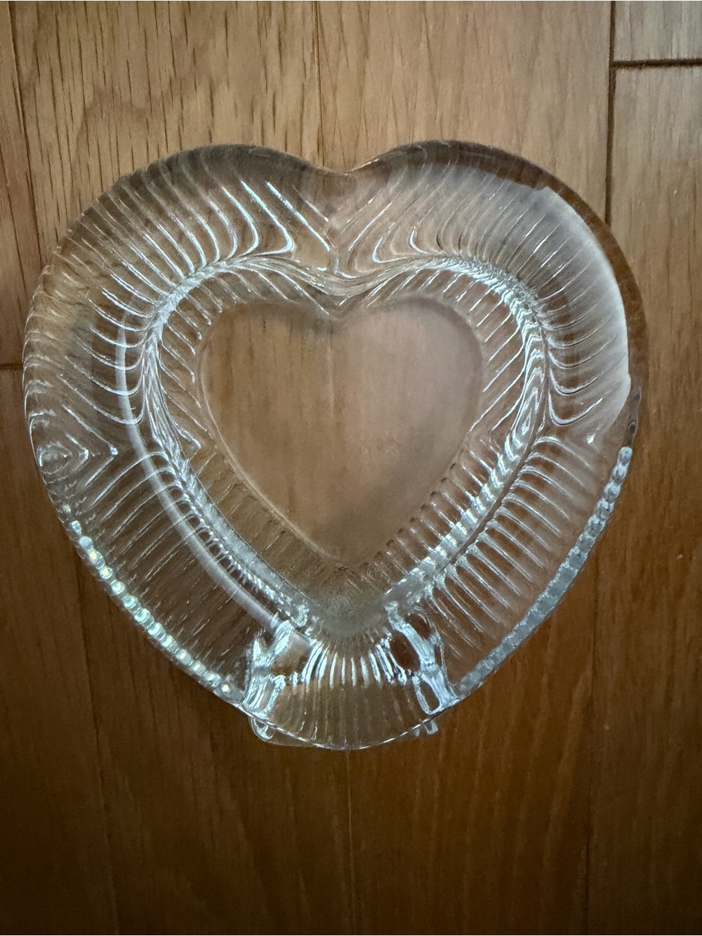 Vintage Mikasa Crystal Heart Picture Frame 4 1/2”x 4 1/2” NWOT